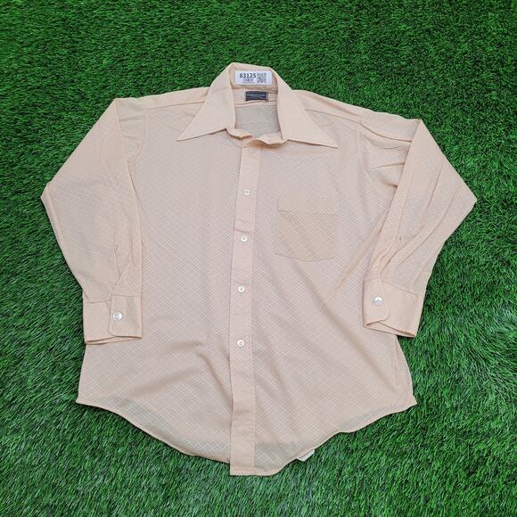 Vintage 80s Desica MOD Button Shirt XL 23x28 Hippie Western - Picture 1 of 11